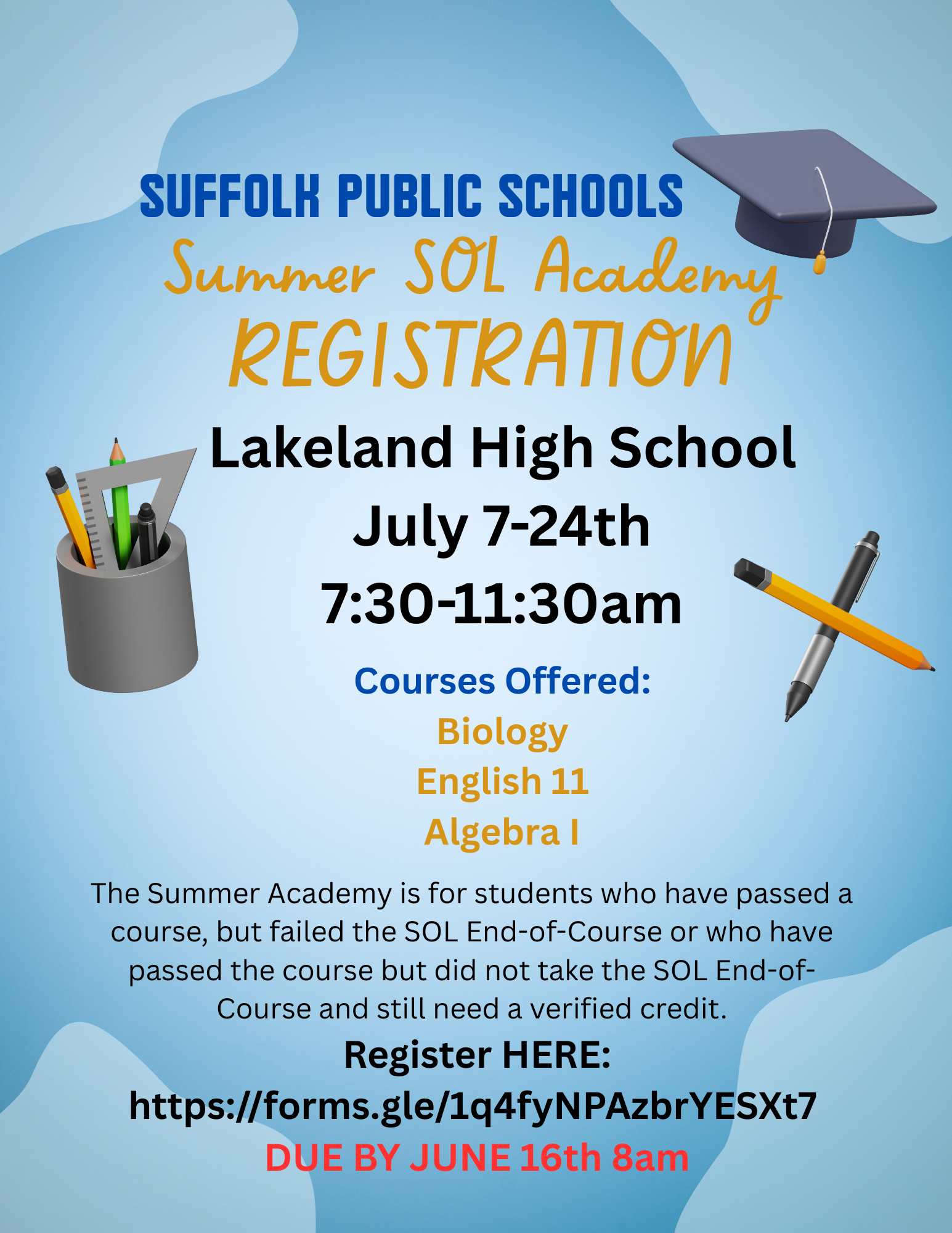  Standards of Learning Academy 2025 Registration 